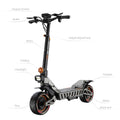 eBike Boys M6Max Dual Motor Electric Scooter – 5600W | 60V 27Ah | 50+ MPH | 50-Mile Range | Foldable
