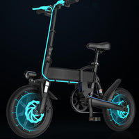 Nano-Commuter 14" Ultra-Folding Electric Bike – 250W | 20 MPH | Folds to 31" | Black or White