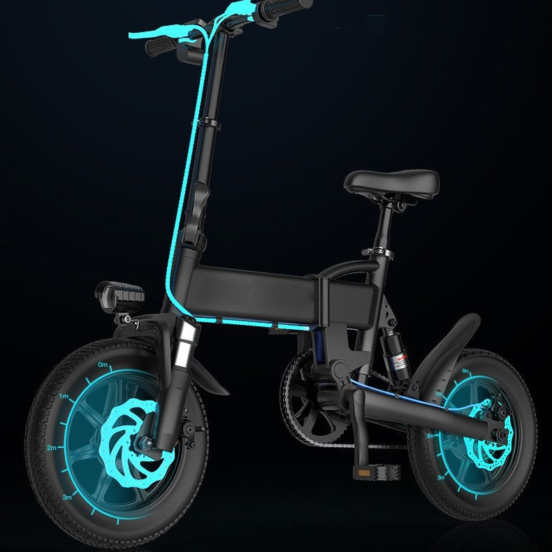 Nano-Commuter 14" Ultra-Folding Electric Bike – 250W | 20 MPH | Folds to 31" | Black or White