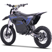 MotoTec 72v 5000w Pro Electric Dirt Bike – Electric Blue | 50 MPH | QS Brushless | Bluetooth | IP65