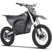 MotoTec 72v 5000w Pro Electric Dirt Bike – Stealth Grey | 50 MPH | QS Brushless | Bluetooth | IP65