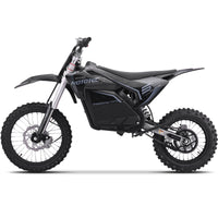 MotoTec 72v 5000w Pro Electric Dirt Bike – Stealth Grey | 50 MPH | QS Brushless | Bluetooth | IP65