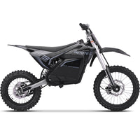 MotoTec 72v 5000w Pro Electric Dirt Bike – Stealth Grey | 50 MPH | QS Brushless | Bluetooth | IP65