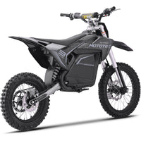 MotoTec 72v 5000w Pro Electric Dirt Bike – Stealth Grey | 50 MPH | QS Brushless | Bluetooth | IP65