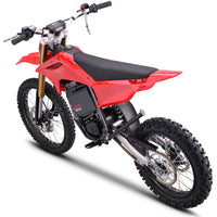 MotoTec 72v 8000W Pro Electric Dirt Bike – Red | 19/16 Wheels | 56 MPH | 3-Speed | IP65