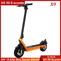 HX X9 PLUS Foldable Electric Scooter – 50-Mile Range | 10" Tires | 3 Colors | CE Certified