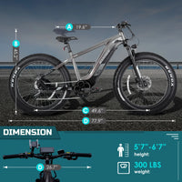 eBike Boys Z20 Fat Tire eBike – 52V 750W | LG 17Ah | 26" Fat Tires | 50-62 Mile Range | Black