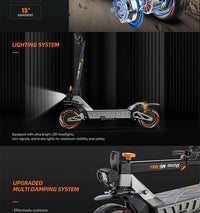 eBike Boys M6Max Dual Motor Electric Scooter – 5600W | 60V 27Ah | 50+ MPH | 50-Mile Range | Foldable