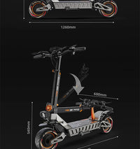 eBike Boys M6Max Dual Motor Electric Scooter – 5600W | 60V 27Ah | 50+ MPH | 50-Mile Range | Foldable
