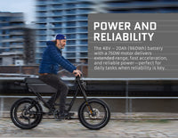 Super Strada NOMAD Sports Utility E-Bike – 750W Bafang | 960Wh | Dual Suspension | 650 lb Capacity